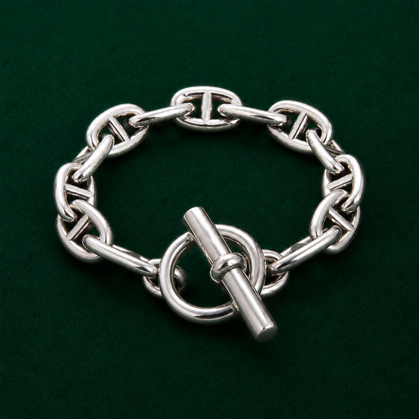 OT-buckle silver bracelet