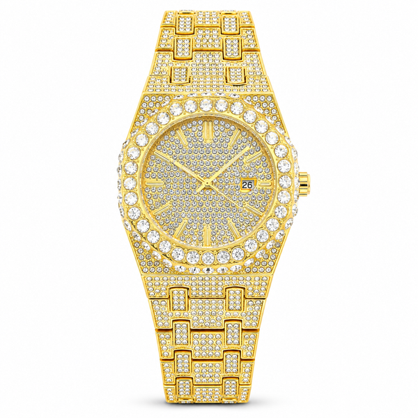 Iced out diamond watch
