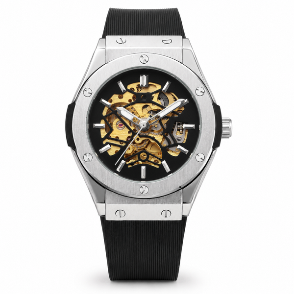 Openwork automatic watch