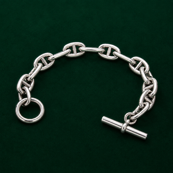 OT-buckle silver bracelet